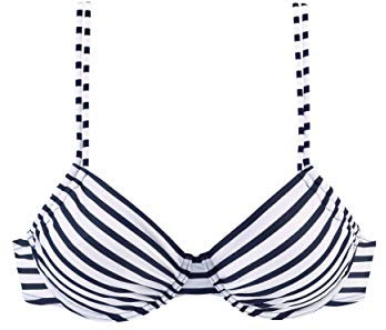 Venice Beach Bikini Oberteil Mix-Kini, weiß-marine, B36