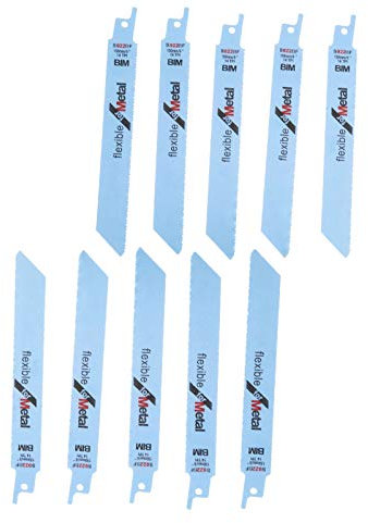 ENET Lames de Scie 150mm Sabre Alternatif a vu Lames de Coupe métal pour Bosch S922BF, 10pcs