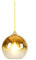 MZStech Sphärische Gradient Color Glas Pendelleuchte, moderne Glas Hängelampe basierend auf E27 Glühbirnen(Gold, 30CM)