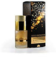 Gold Benefits 24K Face & Eye Serum, Ein besonders konzentriertes Goldserum mit einem einzigartigen Komplex, der der Gesichtshaut maximale Festigkeit und Geschmeidigkeit verleiht. Hautpflege