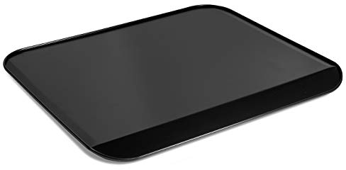 Guardini, Teglia da forno piatta 35x40 cm, Acciaio con rivestimento antiaderente, Nero, Made in Italy, Linea Gardenia