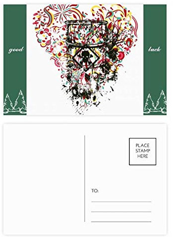 Graffiti Street Heart Art Illustrationsmuster Glückspostkarten-Set Karte Mailing Seite 20 Stück
