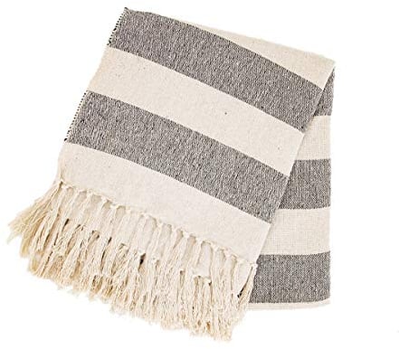 Sass & Belle Scandi Boho Stripe Blanket Throw