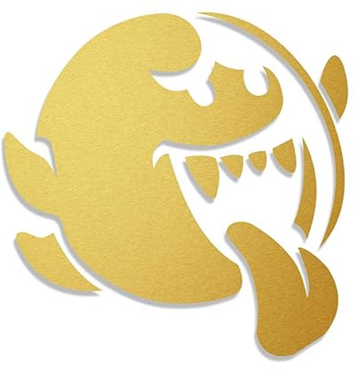 Decus Shop SUPER Mario Ghost XXL 2463 (Gold metallic) // Sticker OEM JDM Style Aufkleber