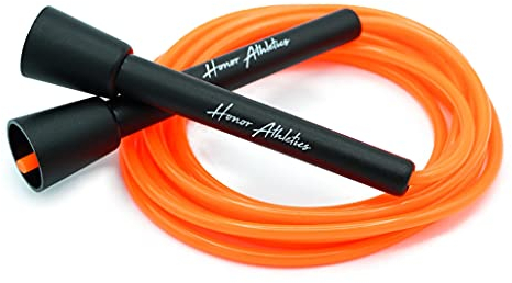 HONOR ATHLETICS Cuerda para Saltar Rápida, Cuerda para Saltar - Ideal para Double Unders, Boxeo, MMA - Ajustable hasta 3 metros - Para Cuerda para Saltar Fitness
