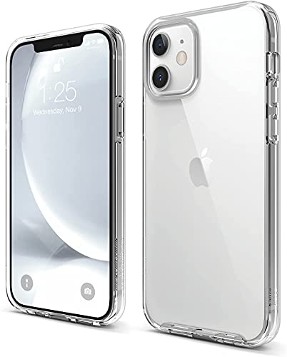 elago Hybrid Clear Case Designed for iPhone 12 Mini Case (5.4), Reduced Yellowing, Durable PC Back, Flexible Bumper Shockproof Case Cover (Transparent)