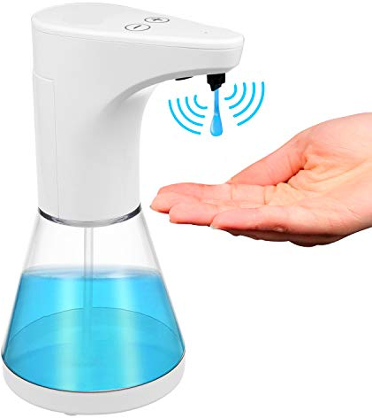 Maclean PR-530 Automatischer Seifenspender mit Infrarot Sensor 480 ml Nachfüllbarer Spender No-Touch Batteriebetrieben