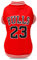 Hundebekleidung Basketball Mesh Atmungsaktives T-Shirt, Haustierkleidung, Welpen, Sportbekleidung, Frühling/Sommer, modisches Hunde-Shirt (rot, klein)