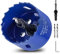 Luomorgo 2 1/8 inch 54mm Hole Saw, 1 1/4 inch Cutting Depth HSS Bi-Metal Hole Cutter with Hex Shank Drill Bit Adapter for Wood Cornhole Boards Plastic Drywall Fiberboard