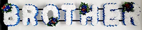 BROTHER Artificial Silk Funeral Flower Letter Tribute Wreath