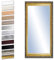 Bilderdepot24 Wandspiegel Spiegel Badspiegel Holzrahmen komplett mit Echtglas - Gold Antik - ca. 80x40 cm I SUA-6071 V-XI