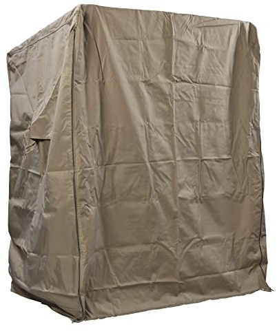 intergrill Webavita Strandkorbschutzhülle Deluxe 160 x 120 x 100cm Ostsee 600D Schutzhaube Atmungsaktiv Anthrazit Winterfest UV beständig