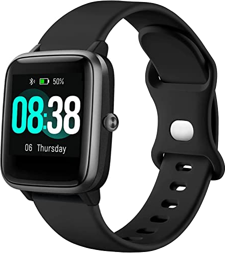 VELULYX Silikonarmband kompatibel mit ID 205L, 19 mm Sport Ersatzarmband für Veryfitpro GRV FC1 IDW 15 ID205S ID205G ID215G ID216 YM205L Uwatch3 Ufit GT BV205L TE021 SW020 SW021 SW023 Smartwatch