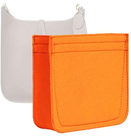 Lckaey Filz-Organizer - für Evelyne Bag 29 Taschen Einsatz - Handtascheneinsatz Geldbörse - 1003Orange-M