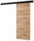 MEBLE KRYSPOL Salwador 4 Schiebetürsystem mit Schienenabdeckung - Zierstreifen - Wandschiebetüren für Innenräume - Loftartige Einbautüren - Solide Konstruktion - 90 x 204 cm - Artisan