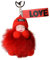 Anhänger Baby Ketten Taschen PomPom Schlüssel Cute Puppe Schlüssel Charme schlafende Schlüsselanhänger Je Schlüsselanhänger (A-024, One Size)