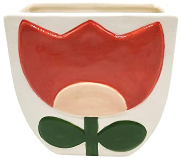 Vaso Tulipano H 12 Ceramica Decorazioni Addobbi Composizione Floreale Pasqua