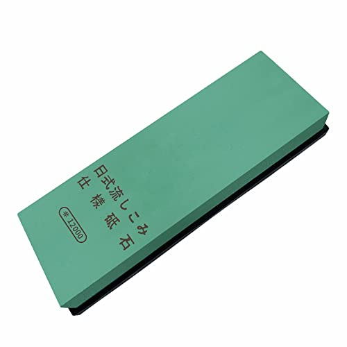 ISCBAFYX Schleifstein, Schleifstein, Körnung 12000, Messerschärfer für Küchenmesser, Wasserstein zum Schärfen von Messern (Größe: L)