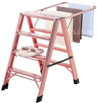 Clothes Airer Multifunctional Household Ladder Clothes Hanger Floor Folding Indoor Cooling Balcony Wing Dual-Use Trestle Ladder