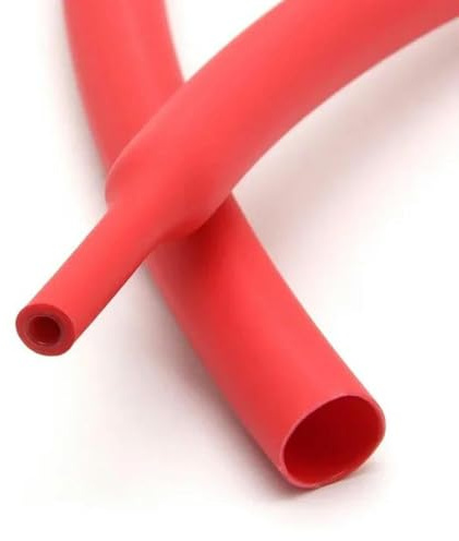 Tubo termorestringente con colla 4:1 da 1/5/10/25/50/100 metri 4 6 8 12 16 20 24 40 52 Guaina adesiva da 72 mm Guaina termorestringente-Rosso-Diametro 8 mm-25 metri