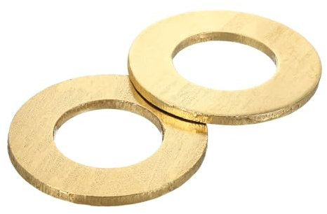 QUARKZMAN 3 Stück Unterlegscheiben M24 x 44mm x 3mm Dichtringe Flach Dichtungsringe Spaltscheiben Sicherungsscheiben Beilagscheiben Messing Muttern für Schrauben Bolzen KFZ Motoröl