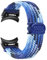 AQXYWQOL Lückenloses geflochtenes Band, kompatibel mit Galaxy Watch 6 4 Classic/5 Pro/44 mm 40 mm 47 mm 43 mm 45 mm 46 Nylonarmband, Galaxy Watch 6-Armband(Blueberry,Watch 5 40mm 44mm)