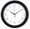 Hama Funkwanduhr Teneriffa (DCF Funkuhr, Ø 30cm, extra große Zeitanzeige, analoge Wanduhr, mit Stunden-, Minuten- und Sekundenzeiger, Glas Abdeckung, inkl. Batterie) schwarz