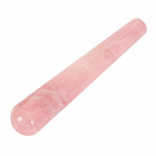 NewL Rosenquarz Jade Roller Echtes Jade Gua Sha Brett Pilz Massager Gesicht Lifting Tool Gesichts-Guasha Massage Werkzeug (Stift)