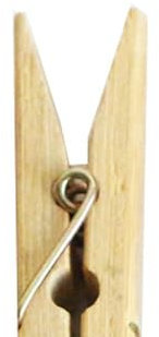 SENJEOK 400 mollette da bucato in legno naturale, 6,1 x 1,1 cm, mollette per bucato