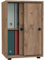 VCM Büroschrank mit 2 Fächern | moderner Aktenschrank mit Schiebetüren | Maße ca. H. 74 x B. 49 x T. 38 cm – Ulas 2-Fach