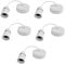 Securlec 5 x White Ceiling Pendant Light Fitting - for Bayonet Light Bulb - 6 inch Pendant Light Fitting - 15cm 15mm Long Skirt lampholder.