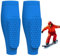 Shin Protector Ski, Ski Schienbeinpolster, Schienbeinschoner Skischuhe, Lange, Elastische Antikollisions-Leggings-Schutzhülle Mit Wabenmuster für Skifahren, Fußball (Blau, S)
