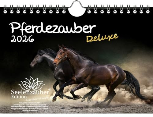 Pferdezauber DELUXE DIN A5 Kalender für 2026 Pferde - Seelenzauber