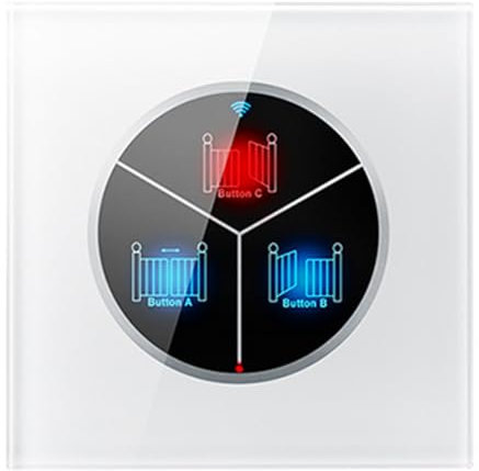 Vocdikficy Interruptor WiFi Inalámbrico para Abrir Puertas de Garaje, Control Remoto Universal por Teléfono Inteligente para Abrir Puertas Automáticas