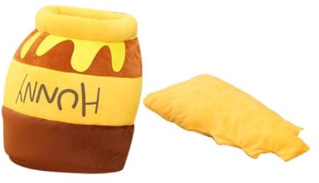 TOYANDONA Adorable Honey Jar Cat Bed Warm Cat House Durable Pet Bed with Materials Cozy Comfortable Winter Sleeping