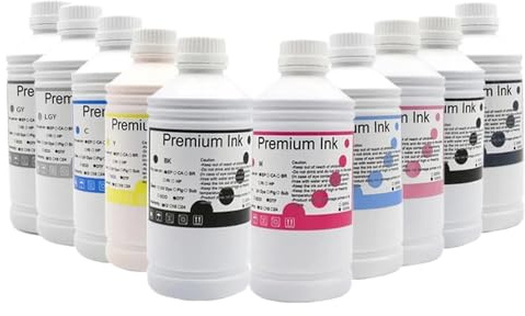 AWGSRZIU Epsom-kompatible Pigmenttinte Kompatibel mit ausgewählte Drucker – 500 ml Nachfülltinte Kompatibel mit P10000 P20000 P10080 P20080 P10070 P20070 P700 P900 P708 P908 Drucker(1PC-LC 500ML)
