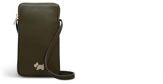 RADLEY London Heritage Protect Women's Leather Medium Phone Crossbody, Pine Needle
