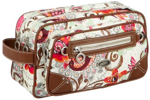 Oilily Summer Birds Pocket Cosmetic Bag Off white OCB9114-0201, Damen Kosmetiktasche, weiss, (201), 28x11x16.5