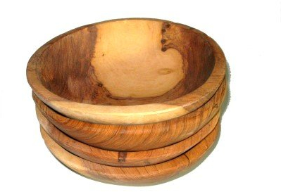 Bois d'olivier Salade de fruits Snack bols Lot de 4–20,3 cm 20 cm Commerce équitable