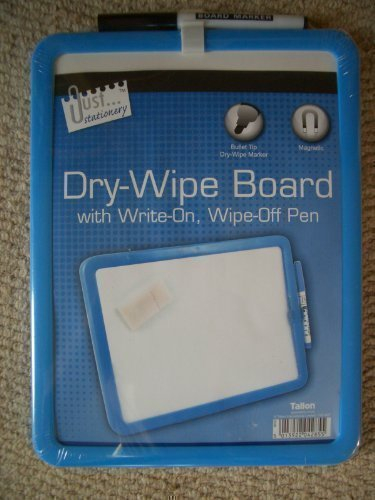 Blue A4 Magnetic Dry Wipe White Note Board Kitchen Fridge Memo + Pen