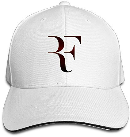 Huseki Roger Federer Sandwich Baseball Caps For Unisex Adjustable White