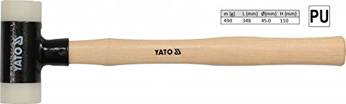 Schonhammer Kunststoff Hammer Ausbeulhammer Rückschlagfrei L 348 mm Ø 45 mm 490g