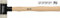 Schonhammer Kunststoff Hammer Ausbeulhammer Rückschlagfrei L 348 mm Ø 45 mm 490g
