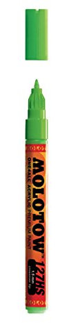 127HS-CO Molotow ONE4ALL-Farbstift mit 1,5 mm Crossover-Spitze – in verschiedenen Farben Neon Green Fluorescent