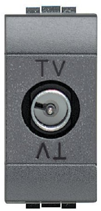 Legrand L4202DC - Presa singola per TV, 1 m