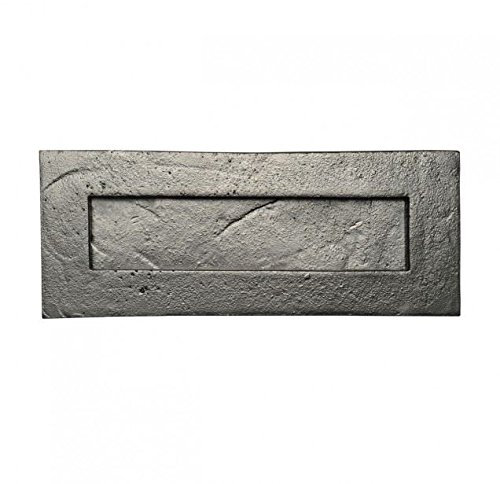 Traditional Cast Iron Solid Letter Plate - Matt Black Finish