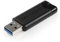 Verbatim PinStripe USB-Stick, 128GB, USB 3.2 Gen 1, USB Speicherstick, externer Speicher für Laptop Notebook Ultrabook TV Autoradio, USB-3, Datenstick mit Schiebemechanismus, schwarz