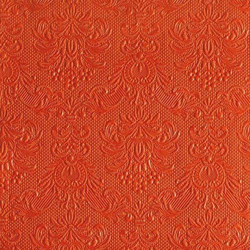 Ambiente Servietten Lunch/Party 33x33cm Elegance Orange - Hochzeit - Taufe Geprägt/Embossed