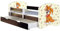 ACMA Kinderbett Jugendbett mit Einer Schublade und Matratze Wenge mit Rausfallschutz Lattenrost II 140x70 160x80 180x80 (11 Welpe, 180x80 + Bettkasten)