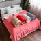 Üppige, superweiche Decke aus Kunstfell, zottelige Decke mit Kristall-Fleece auf der Rückseite, gemütliche, flauschige, lange Haare, flauschige Überwürfe für Sofa, doppellagig (Rosa, Kingsize)